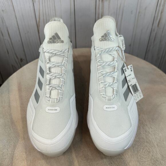 Adidas Icon 7 Boost Mens Baseball Metal Cleats Size 13.5 White S23847 New - Picture 15 of 15